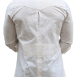 White Cotton Self Print Hunting Style Shirt - Buy Luxury Safari Wear | Jaipurio
